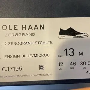 Cole Haan Mens 2 Zerogrand Light Ensign Blue 13 M Cole Haan | Shoes | Cole Haan Mens 2 Zerogrand Light Ensign  main image 4